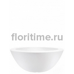 Кашпо Elho Pure® soft bowl white, белого цвета диаметр - 50 см высота - 20 см