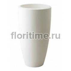 Кашпо Elho Pure® soft round high white, белого цвета диаметр - 35 см высота - 62 см