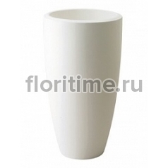 Кашпо Elho Pure® soft round high white, белого цвета диаметр - 39 см высота - 70 см