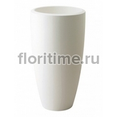 Кашпо Elho Pure® soft round high white, белого цвета диаметр - 49 см высота - 90 см