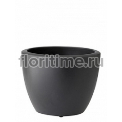 Кашпо Elho Pure® soft round wheels anthracite, цвет антрацит диаметр - 40 см высота - 31 см