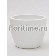 Кашпо Elho Pure® soft round white, белого цвета диаметр - 29 см высота - 24 см