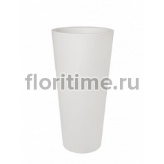 Кашпо Elho Pure® straight round high white, белого цвета диаметр - 50 см высота - 103 см
