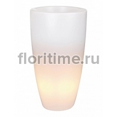 Светящееся Кашпо Elho Pure® soft round high led light transparent диаметр - 39 см высота - 71 см