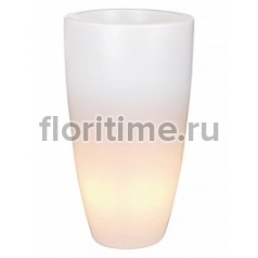 Светящееся Кашпо Elho Pure® soft round high led light transparent диаметр - 49 см высота - 90 см