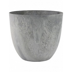 Кашпо Artstone bola pot grey, серого цвета диаметр - 45 см высота - 38 см