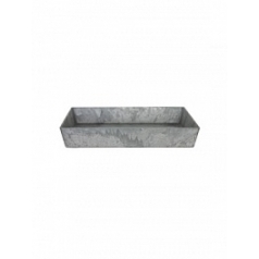 Поддон Artstone ella saucer square grey, серого цвета длина - 23 см высота - 4 см