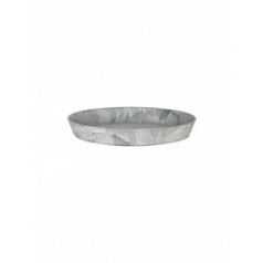 Поддон Artstone saucer round grey, серого цвета диаметр - 22 см высота - 3 см