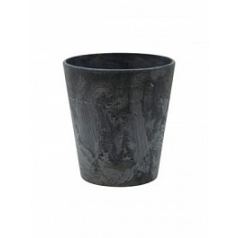 Кашпо Artstone claire pot black, чёрного цвета диаметр - 13 см высота - 14 см