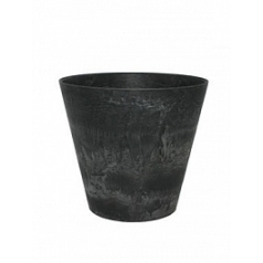 Кашпо Artstone claire pot black, чёрного цвета диаметр - 17 см высота - 15 см