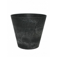 Кашпо Artstone claire pot black, чёрного цвета диаметр - 22 см высота - 20 см