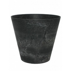 Кашпо Artstone claire pot black, чёрного цвета диаметр - 27 см высота - 24 см