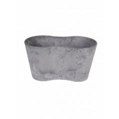 Кашпо Artstone claire pot duo grey, серого цвета длина - 26 см высота - 14 см