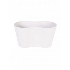 Кашпо Artstone claire pot duo white, белого цвета длина - 26 см высота - 14 см