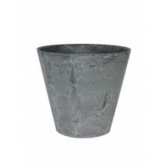 Кашпо Artstone claire pot grey, серого цвета диаметр - 17 см высота - 15 см