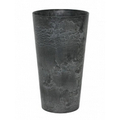 Кашпо Artstone claire vase black, чёрного цвета диаметр - 28 см высота - 49 см