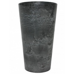 Кашпо Artstone claire vase black, чёрного цвета диаметр - 37 см высота - 70 см