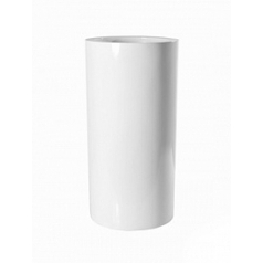 Кашпо Pottery Pots Fiberstone glossy white, белого цвета klax диаметр - 30 см высота - 60 см