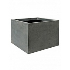 Кашпо Pottery Pots Fiberstone jumbo middle high grey, серого цвета M размер длина - 70 см высота - 53 см