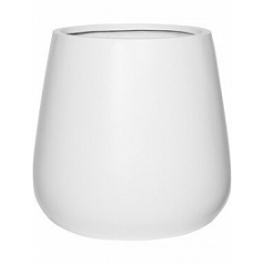 Кашпо Pottery Pots Fiberstone matt white, белого цвета pax M размер диаметр - 44 см высота - 46 см