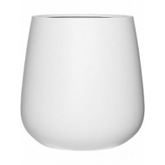Кашпо Pottery Pots Fiberstone matt white, белого цвета pax XL размер диаметр - 66 см высота - 67 см