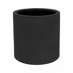Кашпо Pottery Pots Fiberstone max black, чёрного цвета M размер диаметр - 43 см высота - 43 см