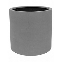 Кашпо Pottery Pots Fiberstone max grey, серого цвета L размер диаметр - 50 см высота - 50 см
