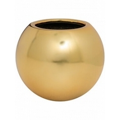 Кашпо Pottery Pots Fiberstone platinum gold, под цвет золота beth S размер диаметр - 31 см высота - 25 см