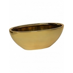 Кашпо Pottery Pots Fiberstone platinum gold, под цвет золота dorant M размер длина - 53 см высота - 21 см