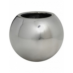 Кашпо Pottery Pots Fiberstone platinum под цвет серебра beth S размер диаметр - 31 см высота - 25 см