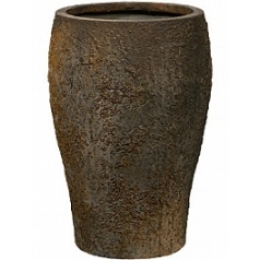 Кашпо Pottery Pots Oyster claire xs, imperial brown, коричнево-бурого цвета диаметр - 40 см высота - 33 см