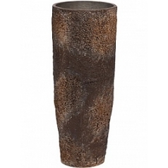 Кашпо Pottery Pots Oyster dax m, imperial brown, коричнево-бурого цвета диаметр - 24 см высота - 60 см