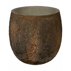Кашпо Pottery Pots Oyster gillard s, imperial brown, коричнево-бурого цвета диаметр - 45 см высота - 45 см