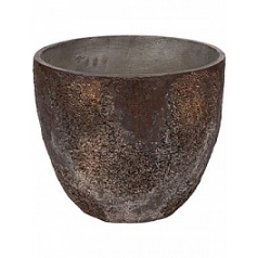 Кашпо Pottery Pots Oyster jesslyn xs, imperial brown, коричнево-бурого цвета диаметр - 42 см высота - 36 см
