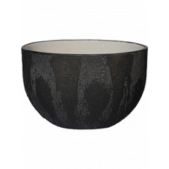 Кашпо Pottery Pots Raw ruby L размер burned black, чёрного цвета диаметр - 50 см высота - 31 см