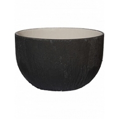 Кашпо Pottery Pots Raw ruby M размер burned black, чёрного цвета диаметр - 42 см высота - 26 см