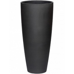 Кашпо Pottery Pots Refined dax L размер volcano black, чёрного цвета диаметр - 37 см высота - 80 см