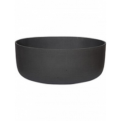 Кашпо Pottery Pots Refined eav S размер volcano black, чёрного цвета диаметр - 31 см высота - 12.5 см