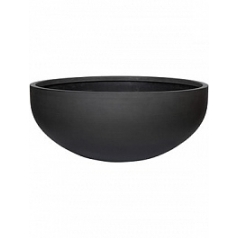 Кашпо Pottery Pots Refined morgana M размер volcano black, чёрного цвета диаметр - 53.5 см высота - 22.5 см