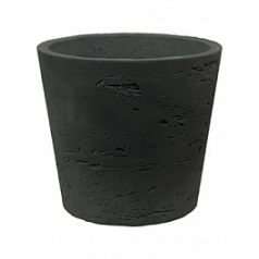 Кашпо Pottery Pots Rough mini bucket xxs black, чёрного цвета washed диаметр - 10.5 см высота - 9 см