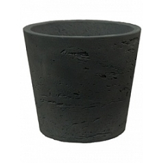 Кашпо Pottery Pots Rough mini bucket xxxs black, чёрного цвета washed диаметр - 8.6 см высота - 7.2 см
