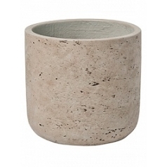 Кашпо Pottery Pots Rough mini charlie xxs grey, серого цвета washed диаметр - 10.6 см высота - 9.9 см