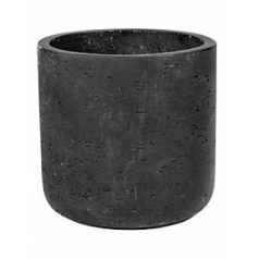 Кашпо Pottery Pots Rough mini charlie xxxs black, чёрного цвета washed диаметр - 8.5 см высота - 7.5 см
