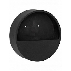 Подвесное Кашпо Pottery Pots Natural wally (hanging) M размер round black, чёрного цвета диаметр - 50 см