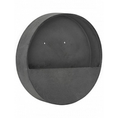 Подвесное Кашпо Pottery Pots Natural wally (hanging) XS размер round grey, серого цвета диаметр - 30 см