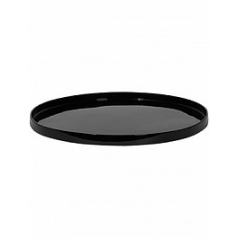 Поддон Fiberstone saucer round L размер glossy black, чёрного цвета диаметр - 55 см высота - 3 см