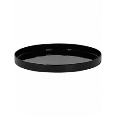 Поддон Fiberstone saucer round XS размер glossy black, чёрного цвета диаметр - 34 см высота - 3 см