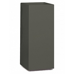 Кашпо Fleur Ami Premium tower column quartz grey, серого цвета длина - 36 см высота - 90 см