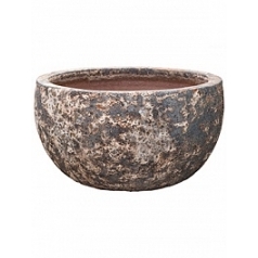 Кашпо Nieuwkoop Lava bowl relic rust metal диаметр - 52 см высота - 29 см