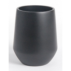 Кашпо Nieuwkoop D&m indoor vase fusion black, чёрного цвета диаметр - 18 см высота - 26 см